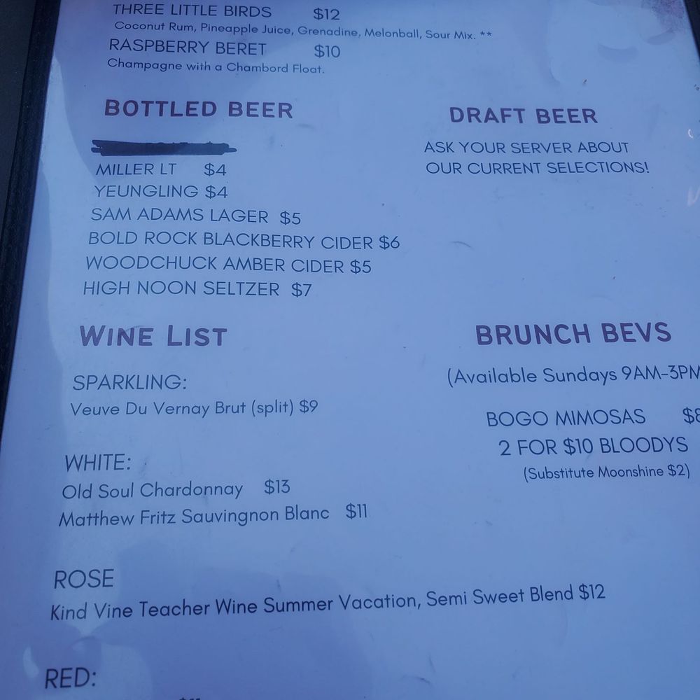 Collision Course - Non-moonshine alcohol options - Breakfast & Brunch Near Me - Westminster, Maryland