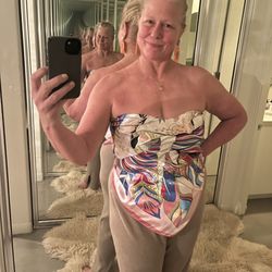 Pimlico Place - I found this incredible unicorn /feather scarf and gorgeous French orange earring...Pimlico is my go to in Palm Springs! Supermodel Emme