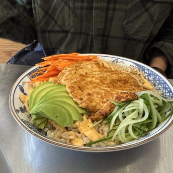 Fred’s - Brown rice bowl. Fairly plain but good. - Juice Bars & Smoothies Near Me - Detroit, Michigan