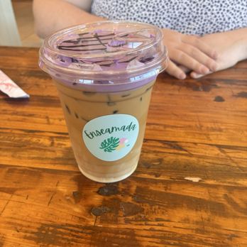 Enseamada Cafe - Ube coconut latte - Filipino Near Me - Everett, Washington