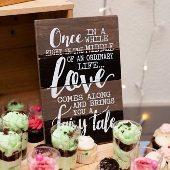 Yours Truly Cupcake - a display of cupcakes - Desserts Near Me - Denver, Colorado