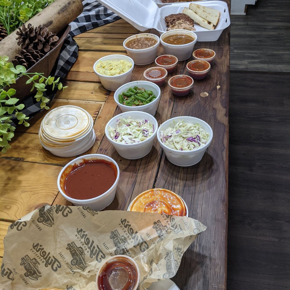 Tyler's Barbeque - Our spread - Barbeque Near Me - Amarillo, Texas
