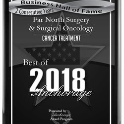 Far North Surgery - Far North Surgery & Surgical Oncology has been selected for the 2018 Best of Anchorage Award in the Cancer Treatment category.