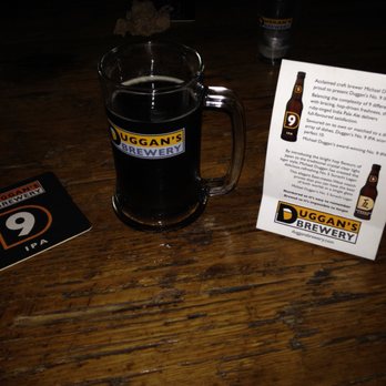 Duggan's Brewery - a glass of beer and coaster - Breweries Near Me - Toronto, Ontario