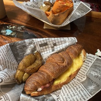 Butterscotch Pastry Shop - Croissant breakfast sandwich - Coffee & Tea Near Me - Birchrunville, Pennsylvania