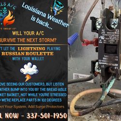 HILLS A/C - Storm season's here, keep your cool with surge protection from Hill's A/C.