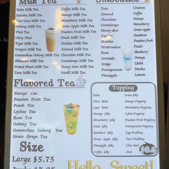 Hello Sweet - Bubble Tea Near Me - Concord, California