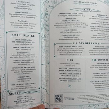 The Queens Arms - Menu - British Near Me - London, XGL