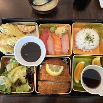 Fuji Sushi - Lunch bento with tonkatsu and nigiri - Sushi Bars Near Me - Seattle, Washington Fuji Sushi - Lunch bento with tonkatsu and nigiri - Sushi Bars Near Me - Seattle, Washington