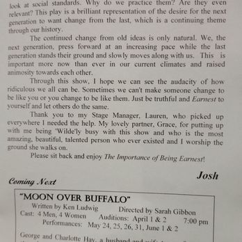 Ramona Hillside Players - The importance of being Ernest - Performing Arts Near Me - Hemet, California Ramona Hillside Players - The importance of being Ernest - Performing Arts Near Me - Hemet, California