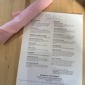 Pinky’s - Brunch menu and silverware - Mediterranean Near Me - Richmond, Virginia Pinky’s - Brunch menu and silverware - Mediterranean Near Me - Richmond, Virginia