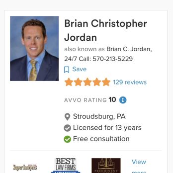 Brian C Jordan - Brian Jordan - DUI Law Near Me - Stroudsburg, Pennsylvania