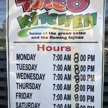 Taco Kitchen - the hours and hours of the taco kitchen - Tacos Near Me - Charleston, South Carolina