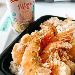 Poke Hana - Garlic Shrimp Plate with Mac Salad
