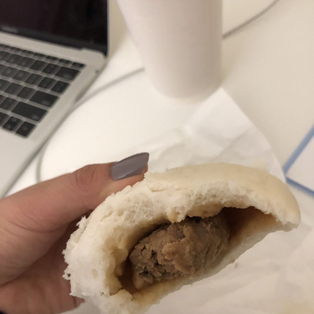 HH Tea - Inside of the pork bun - Bubble Tea Near Me - Baltimore, Maryland HH Tea - Inside of the pork bun - Bubble Tea Near Me - Baltimore, Maryland