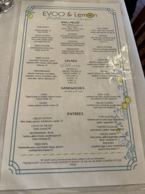 Menu photo 1 EVOO & Lemon Millburn, NJ