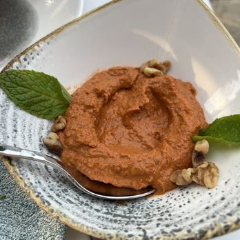 Seray - Roasted red pepper humus - Lebanese Near Me - Vienna, Virginia Seray - Roasted red pepper humus - Lebanese Near Me - Vienna, Virginia