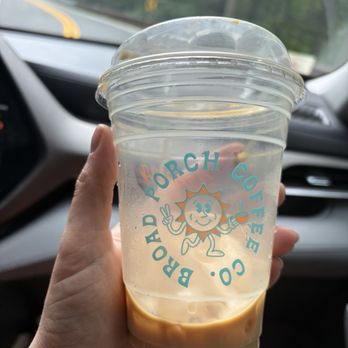 Broad Porch Coffee - Iced oat milk latte with brown sugar syrup. - Coffee & Tea Near Me - Luray, Virginia Broad Porch Coffee - Iced oat milk latte with brown sugar syrup. - Coffee & Tea Near Me - Luray, Virginia