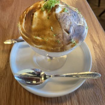 Domek - Domek's take on a baked Alaska dessert that was quite heavenly. - Modern European Near Me - Eugene, Oregon