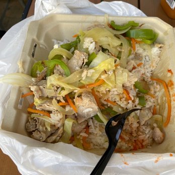 Gushi - Boiled chicken, soggy veggies and dry hard rice with no sauce. No taste whatsoever - Korean Near Me - Los Angeles, California Gushi - Boiled chicken, soggy veggies and dry hard rice with no sauce. No taste whatsoever - Korean Near Me - Los Angeles, California
