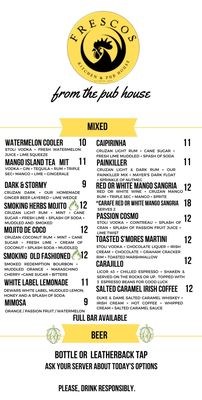 Menu photo 1 Frescos Kitchen & Pub House Christiansted, VI