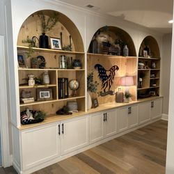 MONA Boutique Haus And Home - Custom built in wall built by MONA Boutique Haus and Home.