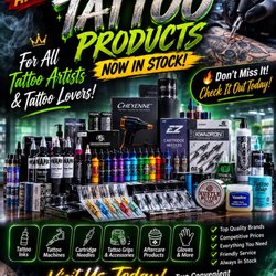 NEW Tattoo Supplies Now In Stock! Machines, needles, inks, cartridges, aftercare & more. Visit Baba Smoke Shop today!