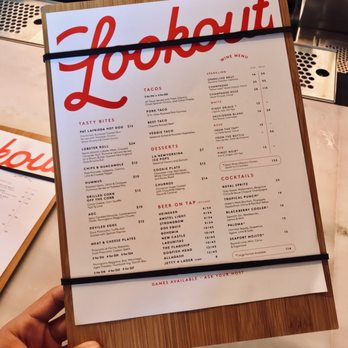 the Lookout - Menu - Bars Near Me - New York, New York the Lookout - Menu - Bars Near Me - New York, New York