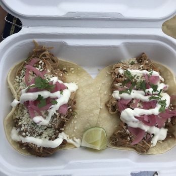 Baja Box - pork carnitas - yum!! Appreciated the lime to self squeeze. - Tacos Near Me - Quincy, Massachusetts