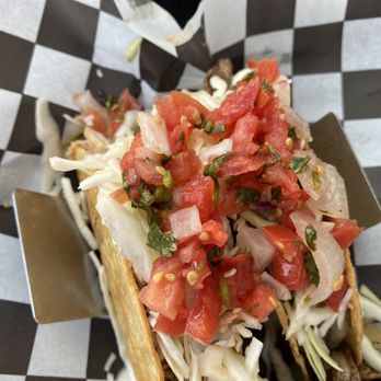 The Taco Joint - A blue crab taco and a mushroom taco - Tacos Near Me - Hollywood, Florida The Taco Joint - A blue crab taco and a mushroom taco - Tacos Near Me - Hollywood, Florida