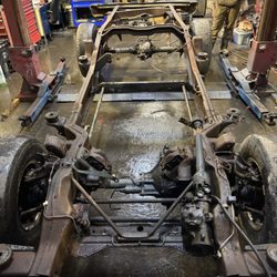 Robs Mobile Auto Repair - 89K 1500 4 x 4 cleaning the frame getting it ready for paint