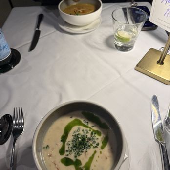 Coast - Top: Lobster Veloute Bottom: New England Chowder - Seafood Near Me - Vancouver, British Columbia