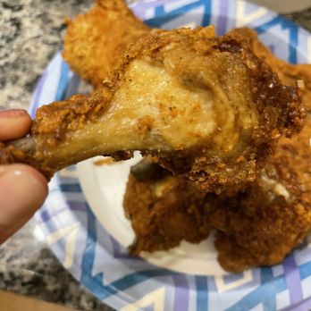 KFC - Where is the breading on this burnt chicken!?!? - Chicken Shop Near Me - Knightdale, North Carolina