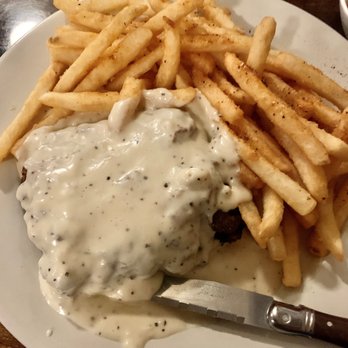 The Chophouse  - Chicken-fried steak...a little on the small side and  the breading is not golden brown. - Steakhouses Near Me - Mount Vernon, Texas