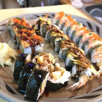 Terryin - Snow White and mango dragon and salmon lover and ocean roll - Sushi Bars Near Me - Philadelphia, Pennsylvania Terryin - Snow White and mango dragon and salmon lover and ocean roll - Sushi Bars Near Me - Philadelphia, Pennsylvania