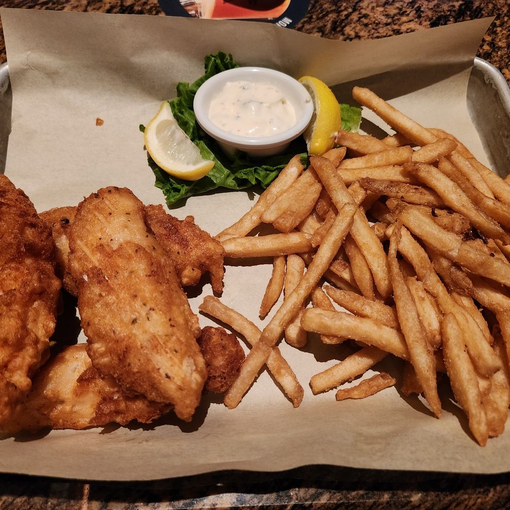 Blonde fish and chips Blonde fish and chips
