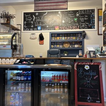 Widewater Grille - Dessert case, drinks, cooler, drinks, menu, police badges - Breakfast & Brunch Near Me - Stafford, Virginia Widewater Grille - Dessert case, drinks, cooler, drinks, menu, police badges - Breakfast & Brunch Near Me - Stafford, Virginia