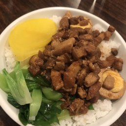 Braised pork over rice Braised pork over rice