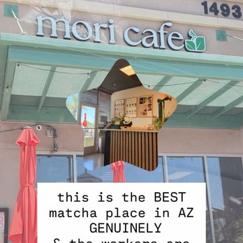 Mori cafe - the outside of the place! - Coffee & Tea Near Me - Gilbert, Arizona Mori cafe - the outside of the place! - Coffee & Tea Near Me - Gilbert, Arizona