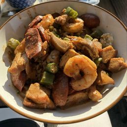 This was the dish I had. It's supposed to be a gumbo however it was dry as a bone. This was the dish I had. It's supposed to be a gumbo however it was dry as a bone.