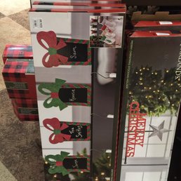 My favorite find - a rack to hold the Christmas stockings. My favorite find - a rack to hold the Christmas stockings.