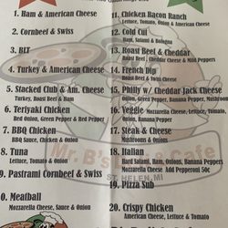 Mr. B’s Deli & Cafe - Menu