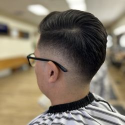Barber Drew did an amazing mid drop fade