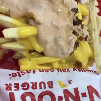 In-N-Out Burger - Animal style fries super good just a bit much of onion but I loved it and the burgers are good ! - Burgers Near Me - Delano, California