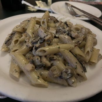 Volare - Penne with chicken and mushroom. - Italian Near Me - San Diego, California Volare - Penne with chicken and mushroom. - Italian Near Me - San Diego, California