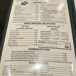 Sweet Waters Family Restaurant - Menu