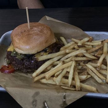 Buffalo Wild Wings - Big yummy burger with fries - American Near Me - Huber Heights, Ohio