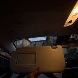 California Upholstery Professionals - Before- broken sun visor