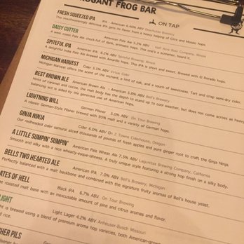 The Arrogant Frog Bar - Menu - Pubs Near Me - Chicago, Illinois