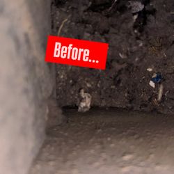 Empire Dryer Duct Cleaning - Before...